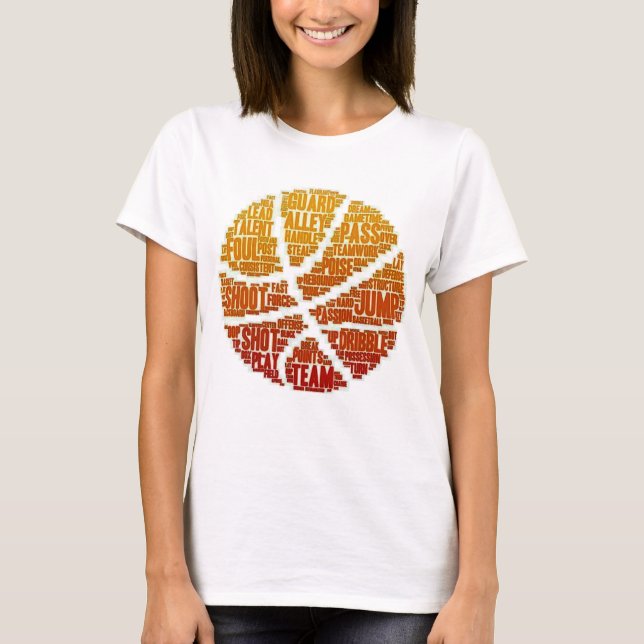 T-Shirt Customise Womens Basketball Team (Front)
