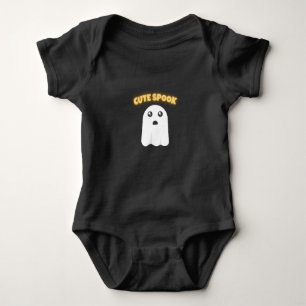 T-Shirt Cute Spook Minimalist Kawaii Ghost Hallo Baby Bodysuit