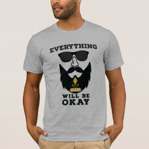 T shirt design for everything will be okay