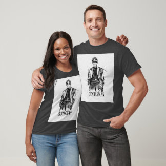 T shirt design Gentalman design for unisex