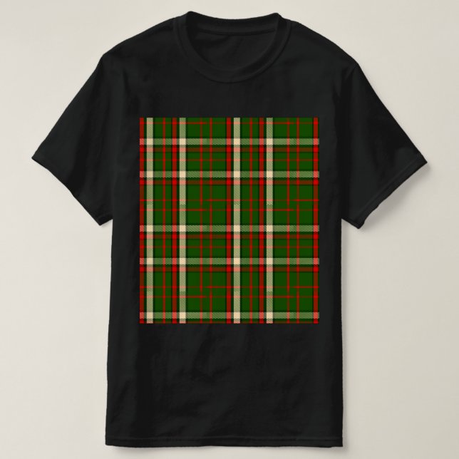 T-Shirt design grenn and red pattern (Design Front)