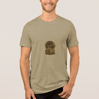 T-shirt design is golden beach Tri-Blend shirt