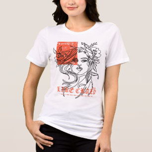 T-shirt design is nice art Tri-Blend shirt