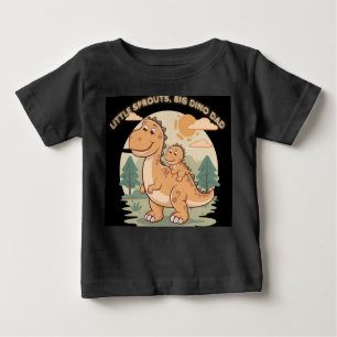 T-Shirt Design: Little Sprouts, Big Dino Dad