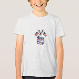 T-shirt design of 4th July Tri-Blend Shirt