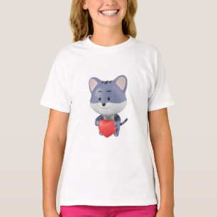T-shirt design of cat