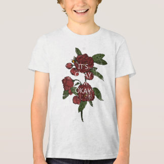 T-shirt design of nice flowers Tri-Blend shirt