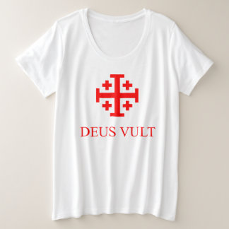 T-shirt Deus vult - order of the Holy Sepulcher Plus Size T-Shirt