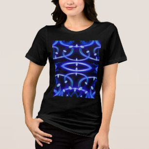 T-Shirt Diamond Blue lines Tri-Blend Shirt
