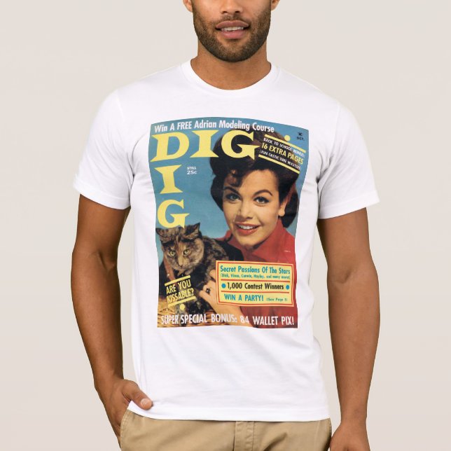 T-Shirt "DIG" Teen Mag Cover ANNETTE 1964 (Front)