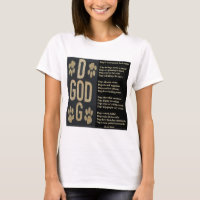 T-Shirt Dog Is God Spelled Backwards Poem
