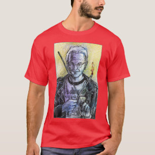 T Shirt Dr Great Art Flaming Brush