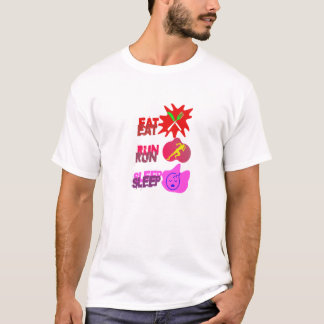 T-Shirt EAT RUN SLEEP REPEAT