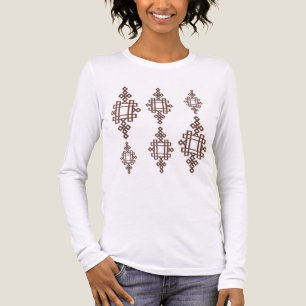 T-Shirt Elegant Habesha Geometric Art T-Shirt - Mo Tri-Blend Shirt