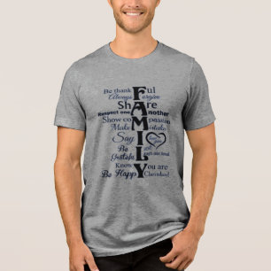 T-Shirt- family lines Tri-Blend Shirt