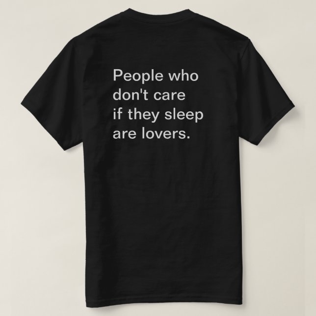 T-Shirt for Lovers (Design Back)