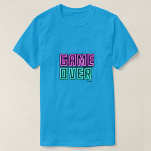 T-Shirt for men's Game Over Neon Gamer
