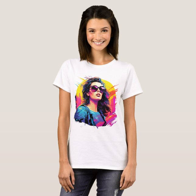 t shirt for women "Neon Dream" (Front Full)
