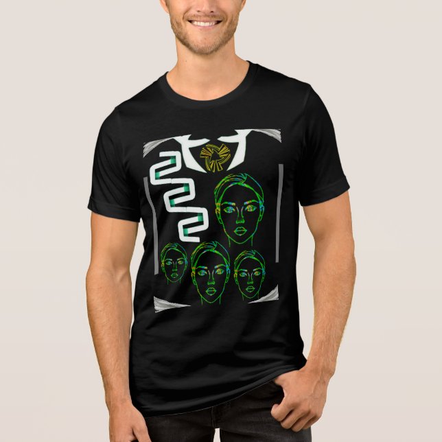 T-Shirt free face expression  Tri-Blend Shirt (Front)