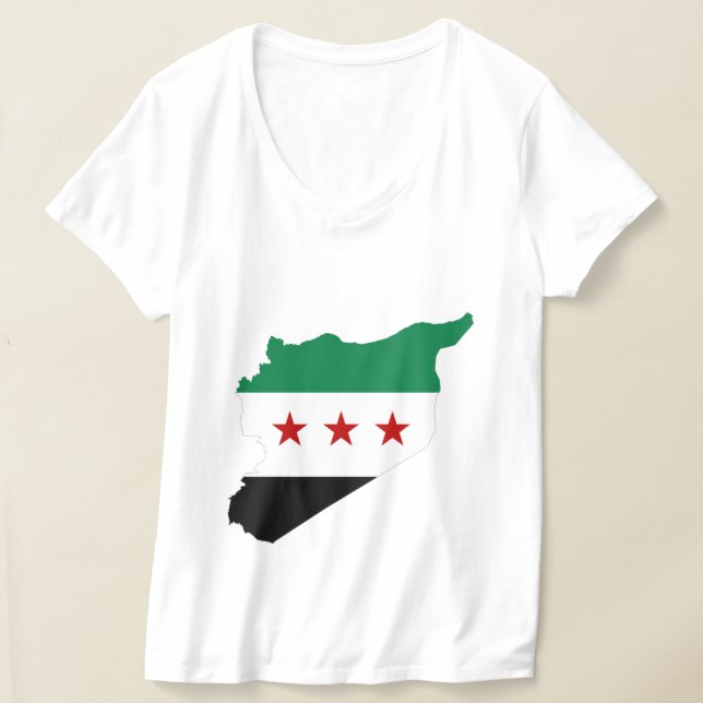 t shirt - free syria map  (Laydown)