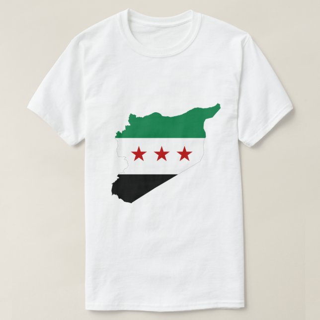 t shirt - free syria map  (Design Front)
