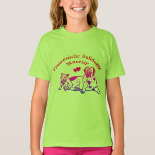 T-shirt French Bulldogge And mastiff