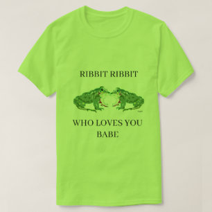 T-Shirt  Frogs in love Ribbit