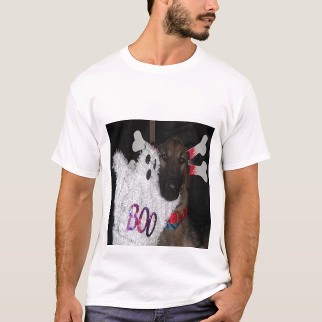 T-Shirt German Shepherd Halloween Boo (Front)