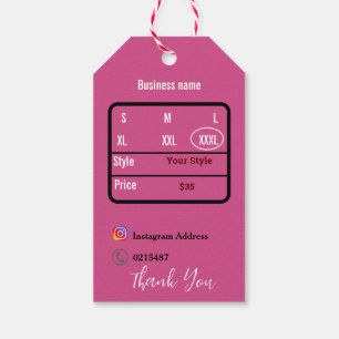 T shirt gift tags