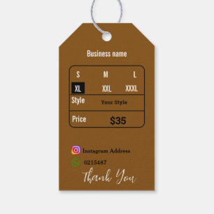 T shirt gift tags