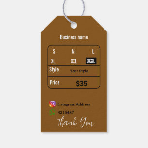 T shirt gift tags