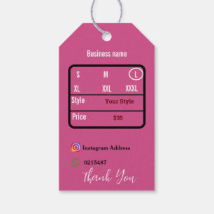 T shirt gift tags