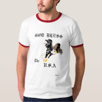 T-shirt : God Bless the U .S. A
