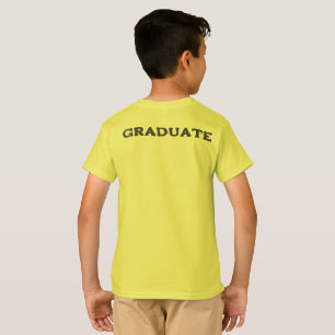 T-Shirt Graduates,photo name. kindergarten yellow