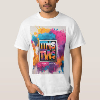 t-shirt graphic for a colour run event. On a white