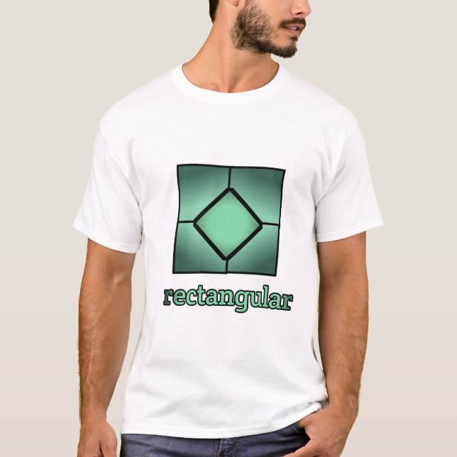 T-Shirt green rectangular (Front)