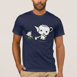 T-shirt - GreenTea with a stuffed GreenTea