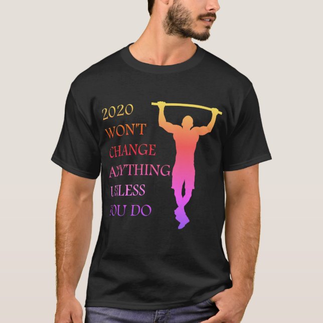 T-shirt gym gift 2020 : christmas fitness (Front)
