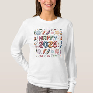 T-Shirt-Happy New Year 2026 Matching Family T-Shirt