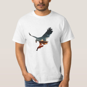 T-shirt Hawk with Red-Tailed 