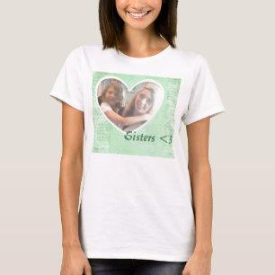 T-Shirt, Heart Shape Photo Insert T-Shirt