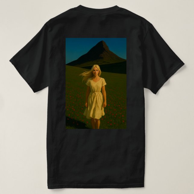 T-shirt Her with Hill (Design Back)