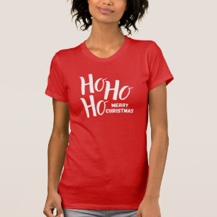 T-Shirt : Ho Ho Ho Merry Christmas (red)