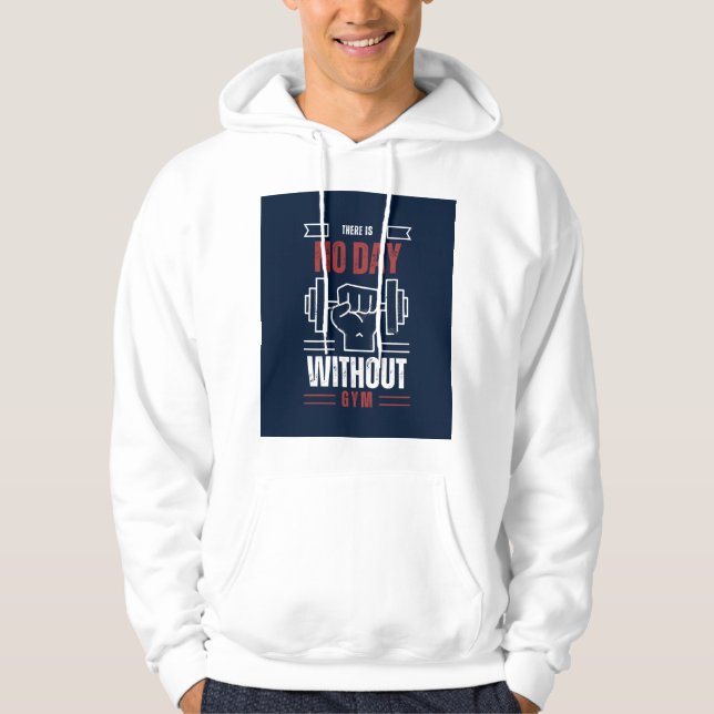 T-Shirt Hoodie for Gym Lovers (Front)