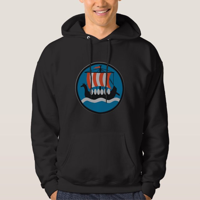 T-Shirt hoodie with German WW2 airforce emblem (Front)