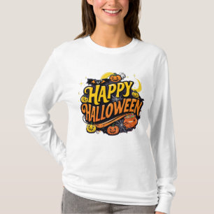 T-shirt/ Hoodies/ Swearshirt Happy Halloween logo T-Shirt