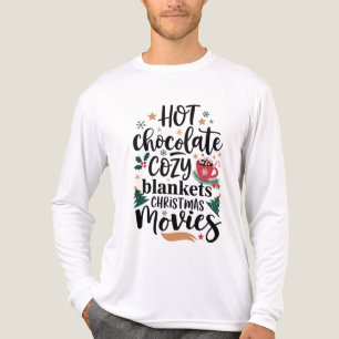T-Shirt-Hot Chocolate & Cozy Christmas Vibes Tri-Blend Shirt