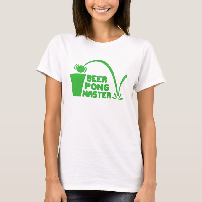 T-Shirt Humour, Beer Pong Master (Front)