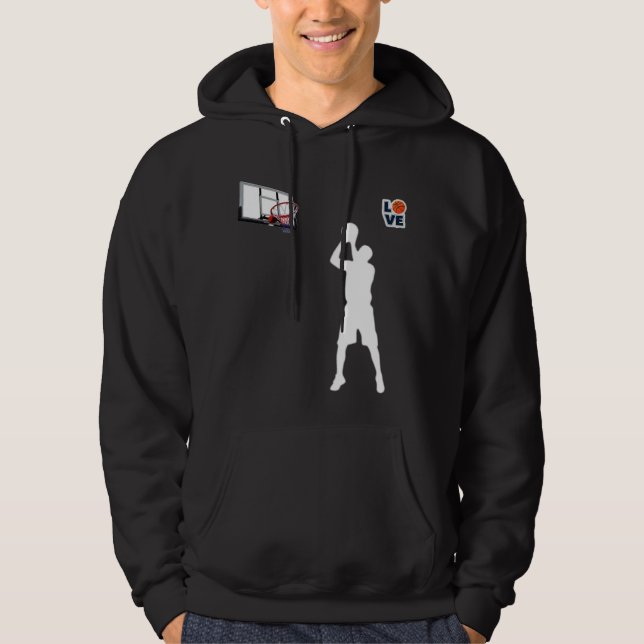 T-Shirt I❤ Basketball  Hoodie (Front)