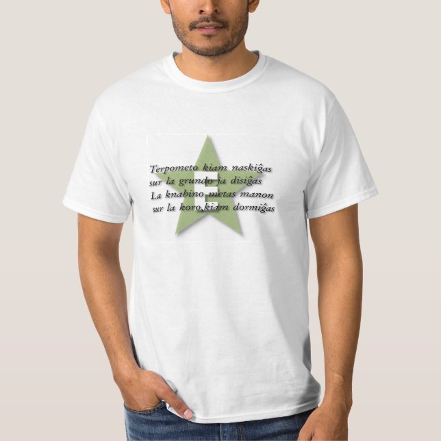 T-shirt in Esperanto (Front)
